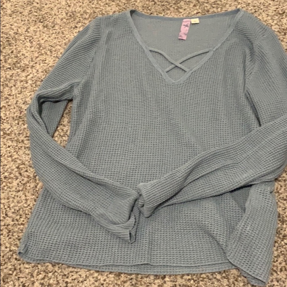Blue cross shirt